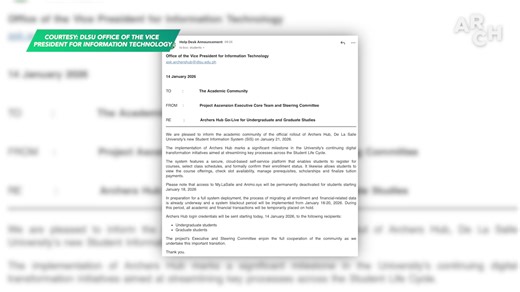 In this ARCHers Recap: De La Salle University launched its newest student information system Archers Hub for senior high school, undergraduate, and graduate students. #ARCHNews #DLSUNews #ARCHersRecap #ARCH #ArchersNetwork | Archers Network