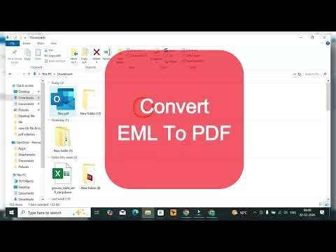 Convert EML File To PDF File | Convert PDF File To EML File | EML File Converter Tool