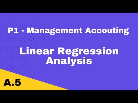 P1 | Linear Regression Analysis | CIMA | cimaselfstudy.com | Free CIMA Study Materials