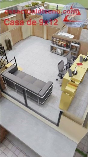 CASA 9x12 DOS Pisos con 4 Habitaciones #arquitectura #casasecologicas #casa