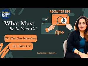 CV Fixes to get interview | CV Tips by Swedish Recruiters #career #cvtips