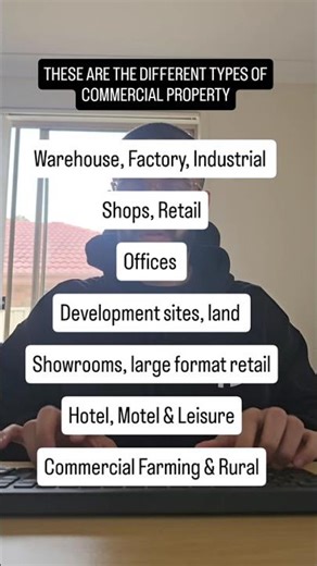 What are the types of commercial property?