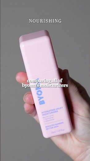 comparing all of byoma’s moisturizers 🤔