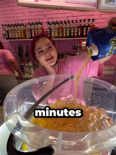 She Ordered the BIGGEST Bubble Tea in the World!