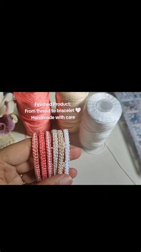 Showing the polypropylene thread I use and how it turns into a strong, clean, and long-lasting handmade bracelet 🤍 This thread helps keep the knots secure while staying lightweight and comfortable for everyday wear. Quality materials really make a difference ✨ 🧵 Link for the polypropylene thread is added — check comment below✨ From my hand to yours 🤍 DM for orders • Ships nationwide #PolypropyleneThread #HandmadeBracelet #BraceletMaking #JewelryMaterials #SeedBeadsPH #DIYJewelry #HandmadeAcce