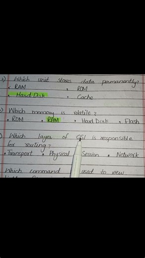 Top 5 Computer MCQs ...Storage, RAM, OS Layers & Linux Command ...Computer Basics Quiz #computer