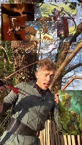 Shooting arrows from up a tree is great fun until you need to fetch them! . . #fantasy #nerd #writing #gaming #film #archer #archery #tree #combat #nerd #acotar #witcher #assassinscreed #dnd | David the Arrow Bard