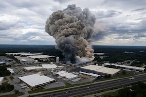 Fire at Georgia chemical plant forces evacuation