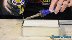 Check out our Stained Glass Jewelry Box Tutorial! Ready to take on yourself? Join us for our class on Saturday Oct 29th! | Glass Crafters Stained Glass