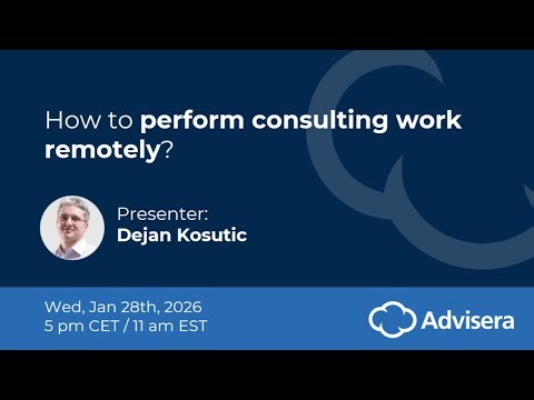 How to perform consulting work remotely [live webinar]
