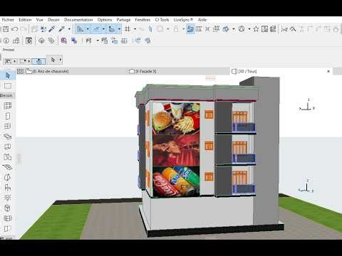 How do I insert an image onto a wall in Archicad?