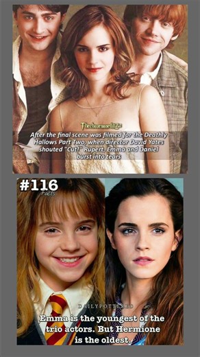 Emotional Harry Potter Ending 😢 | Real Facts About Emma, Daniel & Rupert 🔥 #harrypotter