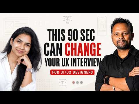 This 1Minute 30 Seconds Can Change Your UX Interview | UI/UX Designer Success Story