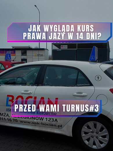 Kurs prawa jazdy w 14 dni w OSK Bocian