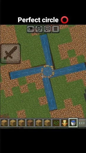 how to make a perfect circle in minecraft