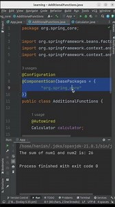 Spring Core - @ComponentScan annotation