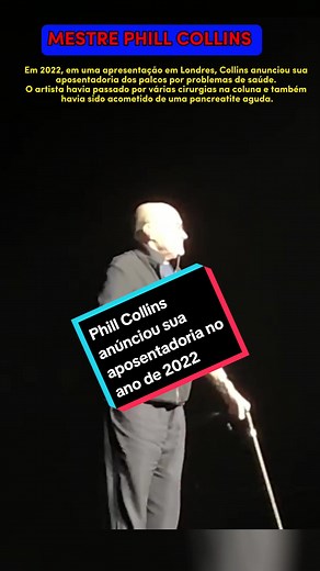Phil Collins Anuncia Aposentadoria em 2022