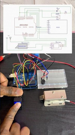 Home Automation Door Lock control using fingerprint #homeautomation