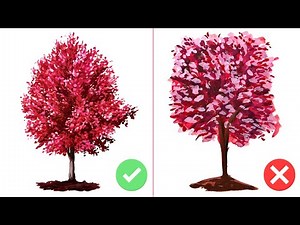 How To Paint Trees With Gouache For Beginners - Dos and Donts