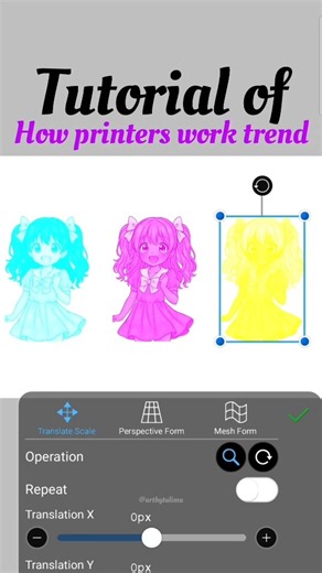 Tutorial of how printers work trend😍#digitalart#art#trend#printer#ibispaint#ibispaintx#fyp#explore