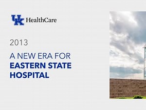 The Commonwealth of Kentucky transferred management of Eastern State Hospital to UK HealthCare in 2013. In operation since 1824, Eastern State is the second oldest continuously operating psychiatric facility in the country. Extensive planning went into ensuring the safe transition of patients from the old campus on Newtown Pike to a new $129 million, state-of-the-art facility in UK’s Coldstream Research Campus on Bull Lea Road. The 300,000-square-foot facility has three patient care towers with 