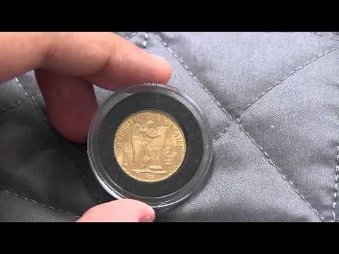 French Gold Lucky Angel Coin