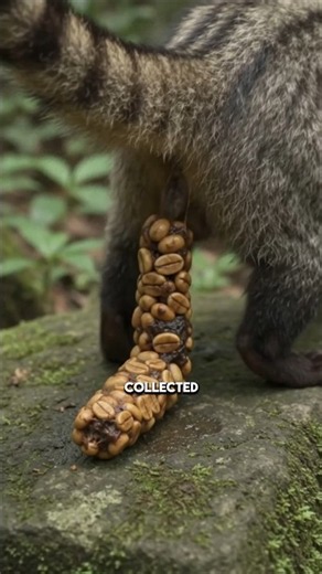 This Coffee Comes From Animal Poop 🤯 #animals #shorts #wildlife #nature #facts