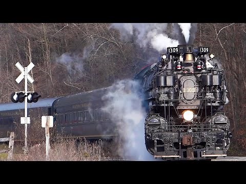 Western Maryland Scenic Railroad #1309 Comes Alive (WMSR Steam Train Testing)