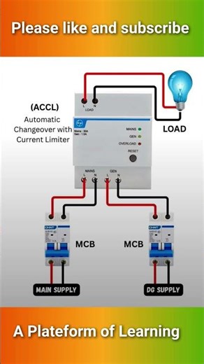 changeover switch connection #youtube #youtuber #ytshort #yt #technical #changeoverswitch