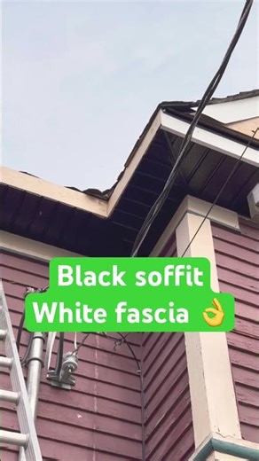 New soffit and fascia install #shirts #fyp #homeimprovement #diy #constructionchannel #roofing