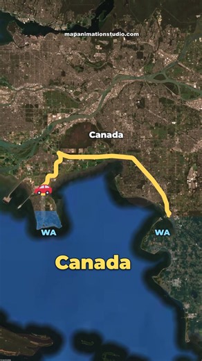 The U.S. Town You Drive Through Canada to Reach