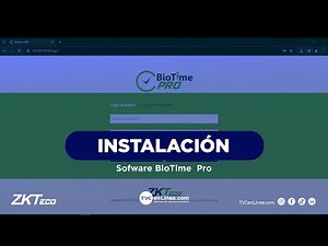 Instalación del software BioTime Pro