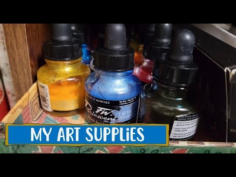 A Look at Some of My Art Supplies