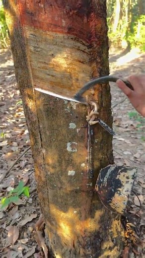 #Rubber tapping