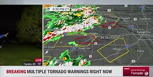 We're LIVE in the field with the latest on tonight's severe weather. Mike Seidel gives an update from Topeka, Kansas: | The Weather Channel