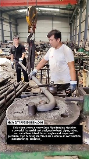 Heavy Duty Pipe Bending Machine | Industrial Metal Tube Bender in Action 2025