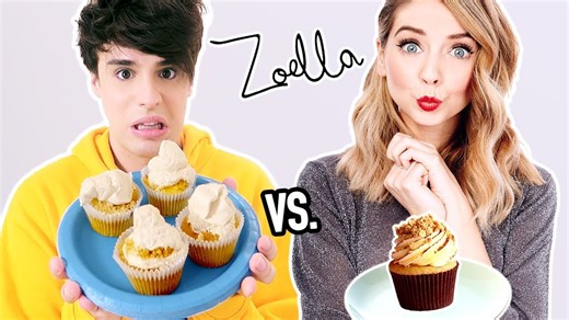 Following a Zoella cooking tutorial step by step