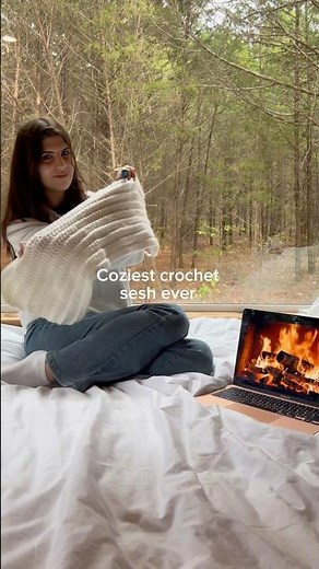 Coziest Crochet sesh.. #crochet #cozycrochet
