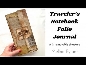 TRAVELER'S NOTEBOOK FOLIO JOURNAL WITH REMOVABLE SIGNATURE | CREATE WITH ME