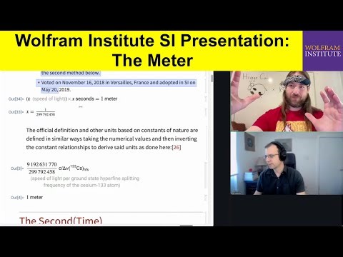 Wolfram Institute SI Presentation: The Meter