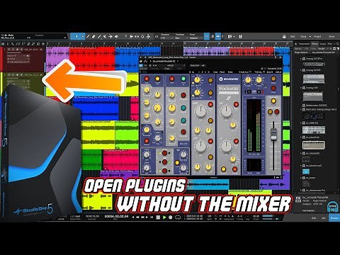 STUDIO ONE 5 - How To Open Plugins ALREADY On A Track
