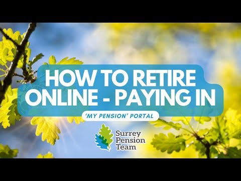 How to Retire Online Using the 'My Pension' Portal - Paying In