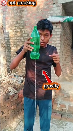 😱Gravity Shows How Dangerous Smoking Is!💀#physics #gravity #scienceexperiment