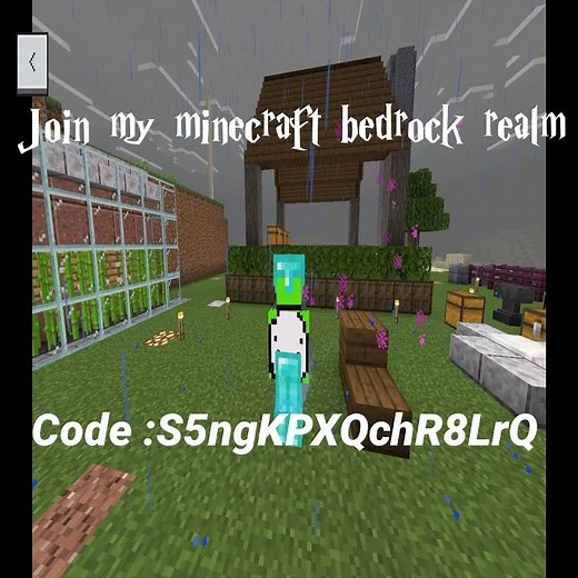 join my minecraft bedrock realm code : S5ngKPXQchR8LrQ #mcpe #mc #realm #minecraft #bedrock