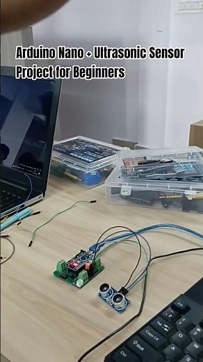 Beginner Arduino Ultrasonic Sensor Project | Distance Measurement with Arduino Nano #Shorts