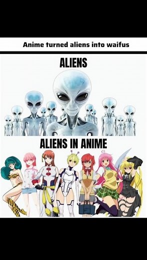 Only anime can make an alien your best girl. 😂