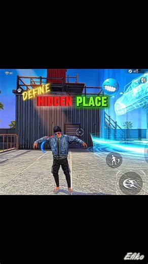 HIDDEN PLACE 💀 #freefire #shortsfeed #viral