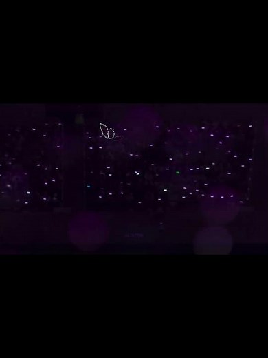 butterfly drone at BTS concert 💜