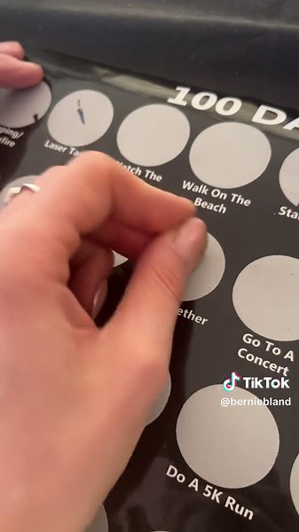 100 Dates Scratch Off Poster for Couples