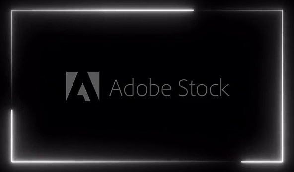 Clean white webcam overlay frame with soft edge curves and smooth loop animation on transparent background Great for streaming designs digital layouts and major celebration visuals Stock-Video